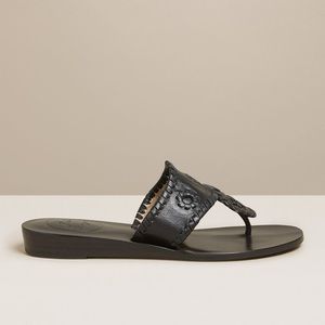 Jacks Demi Wedge Sandal - Black